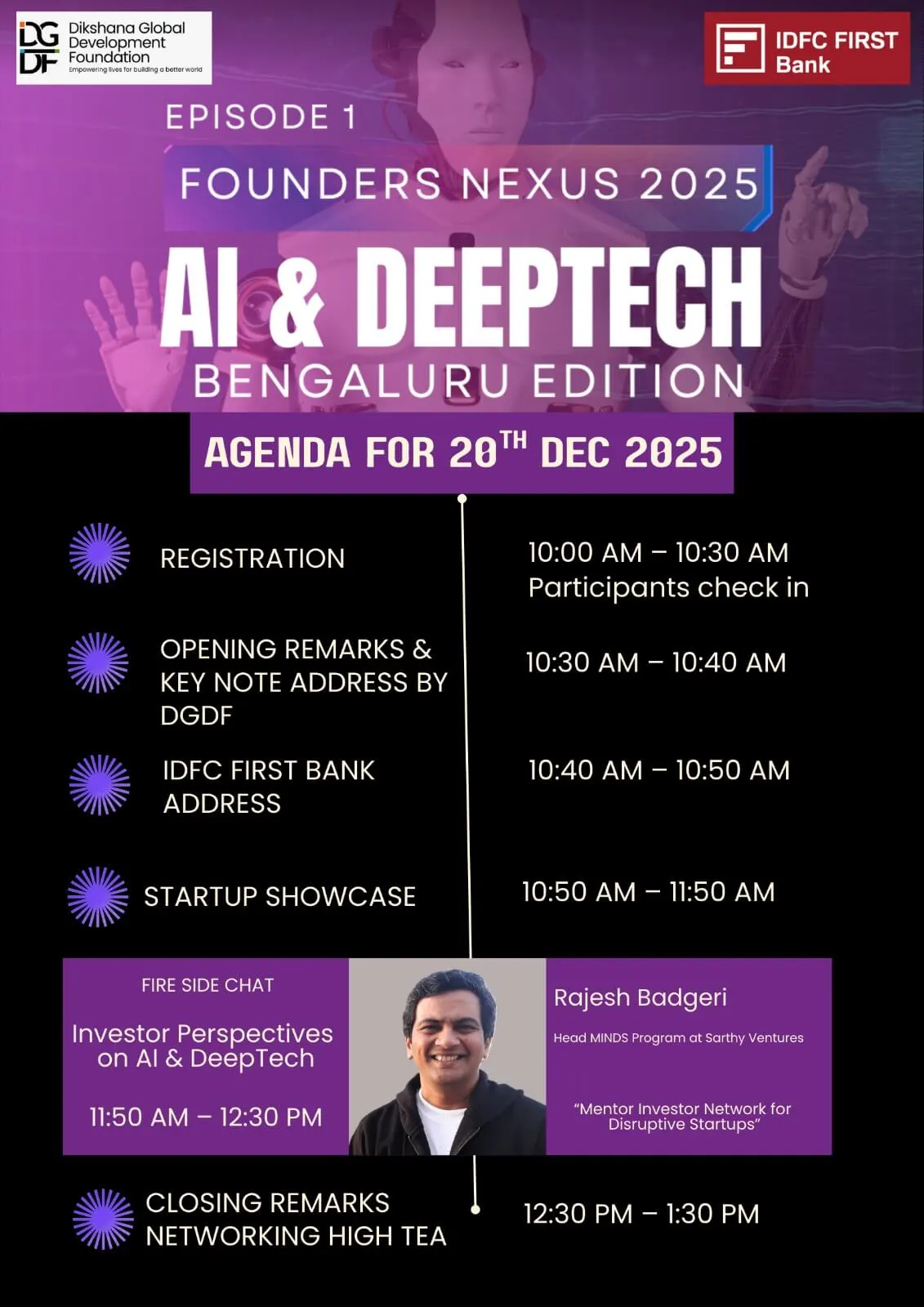 AI & Deeptech Agenda of Founder Nexus 2025 by DGDF